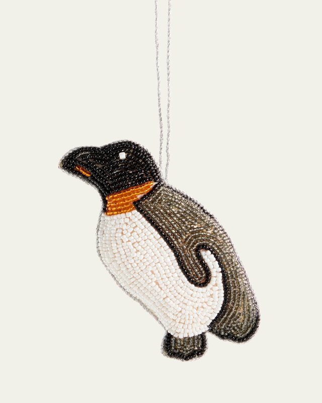 Beaded Penguin Christmas Ornament